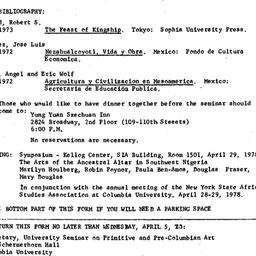 Announcements, 1978-04-07. ...