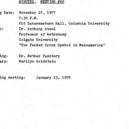 Minutes, 1977-11-18. The Ar...