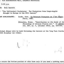 Announcements, 1984-10-30. ...