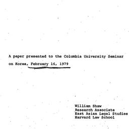 Speaker's paper, 1979-0...
