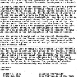Minutes, 1981-04-24. Korea,...