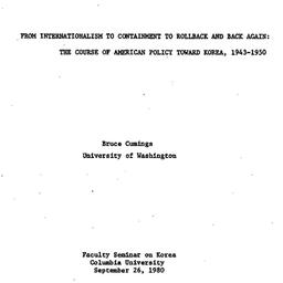 Speaker's paper, 1980-0...
