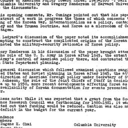 Minutes, 1980-09-26. Korea,...
