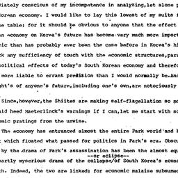Speaker's paper, 1980-0...