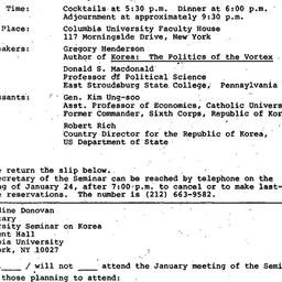 Announcements, 1980-01-25. ...