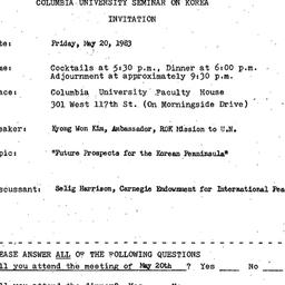 Announcements, 1983-05-20. ...