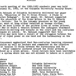 Minutes, 1983-01-21. Korea,...