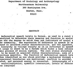 Speaker's paper, 1982-1...