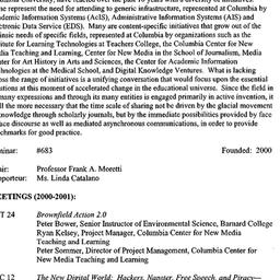 Schedules, New Media Teachi...