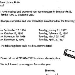 Correspondence, 1997-07-10....