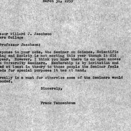 Correspondence, 1959-03-31....
