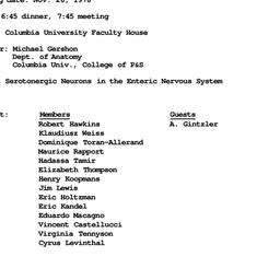 Minutes, 1978-11-28. Neurob...