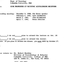 Announcements, 1980-10-28. ...