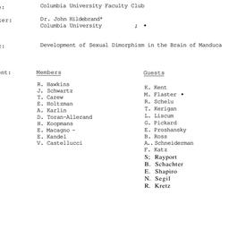 Minutes, 1981-03-03. Neurob...