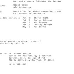 Announcements, 1982-12-07. ...