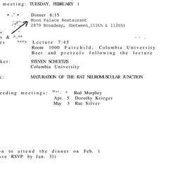 Announcements, 1983-02-01. ...