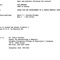 Announcements, 1983-03-01. ...