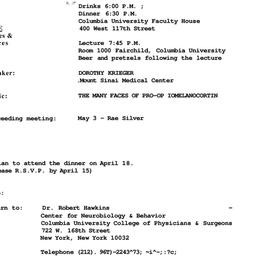 Announcements, 1983-04-18. ...