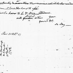 [Document, 1782 October 31]