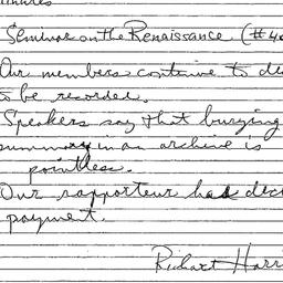 Correspondence, 2000-04-28....