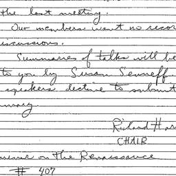 Correspondence, 1999-10-25....