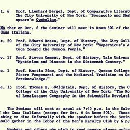 Announcements, 1970-11-02. ...