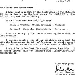 Correspondence, 1970-05-23....