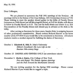 Correspondence, 1992-05-10....