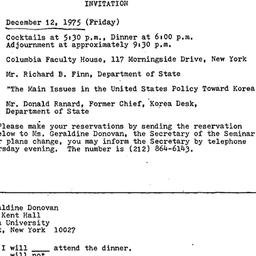 Announcements, 1975-12-12. ...