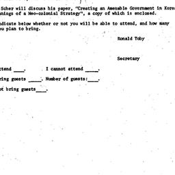 Announcements, 1973-11-15. ...