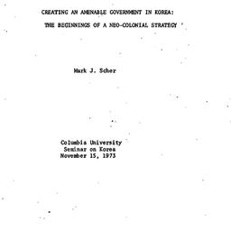 Speaker's paper, 1973-1...