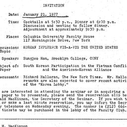 Announcements, 1977-01-21. ...