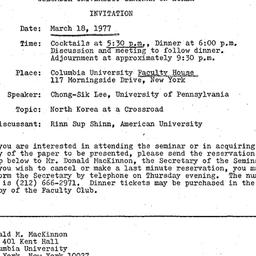 Announcements, 1977-03-18. ...