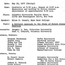 Minutes, 1977-05-20. Korea,...