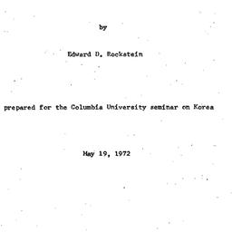 Speaker's paper, 1972-0...