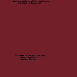 Speaker's paper, 1972-0...