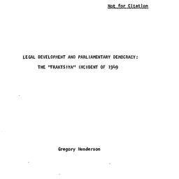 Speaker's paper, 1972-0...