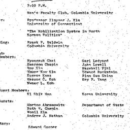 Minutes, 1972-02-18. Korea,...