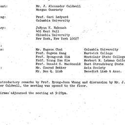 Minutes, 1975-03-14. Korea,...