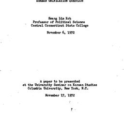 Speaker's paper, 1972-1...