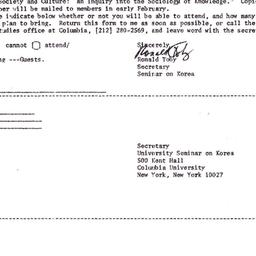 Announcements, 1973-02-16. ...