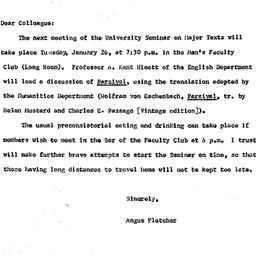 Announcements, 1965-01-19. ...
