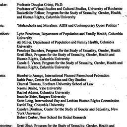 Minutes, 1999-11-23. Sexual...