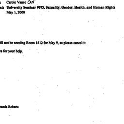 Correspondence, 2000-05-01....