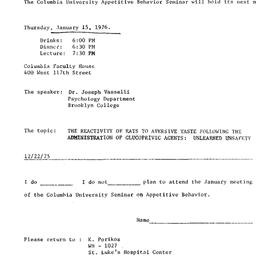 Announcements, 1976-01-15. ...