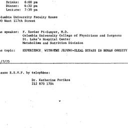 Announcements, 1975-11-13. ...