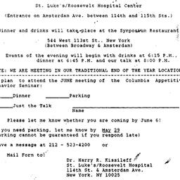 Announcements, 1990-06-07. ...