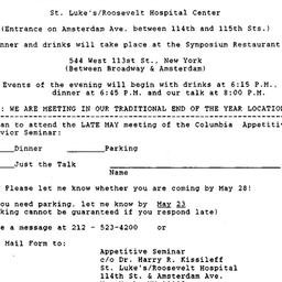 Announcements, 1991-05-30. ...