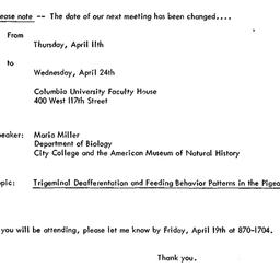 Announcements, 1974-04-24. ...
