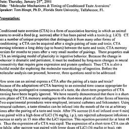 Minutes, 2001-01-25. Appeti...